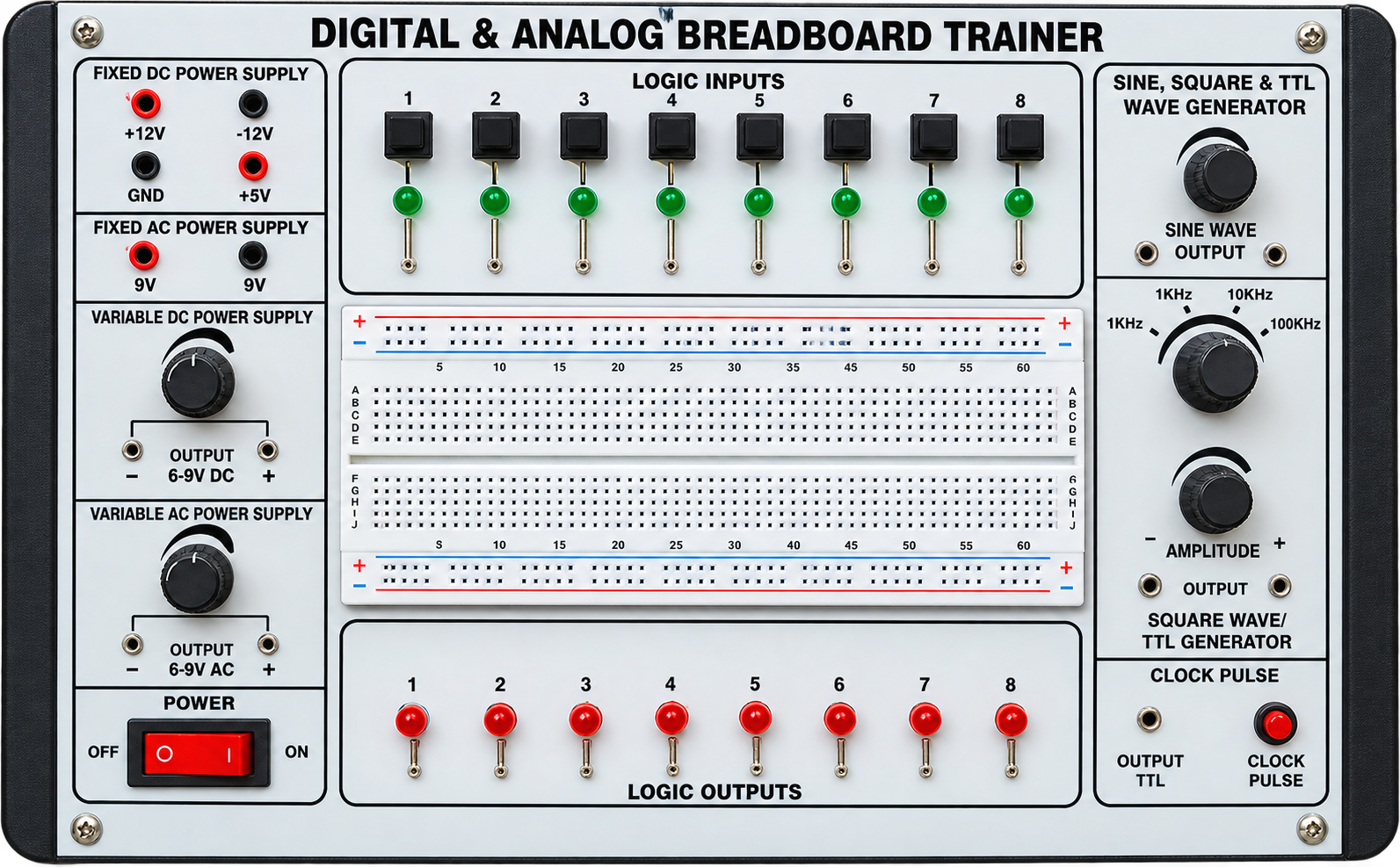 Digital & Analog Breadboard Trainer Kit